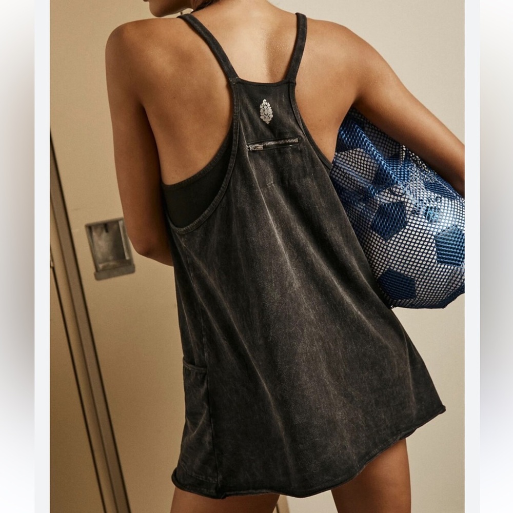 Wore once! FP Black Sleeveless Hot Shot Mini Dress